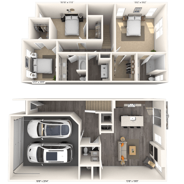 Floorplan image of unit 4401