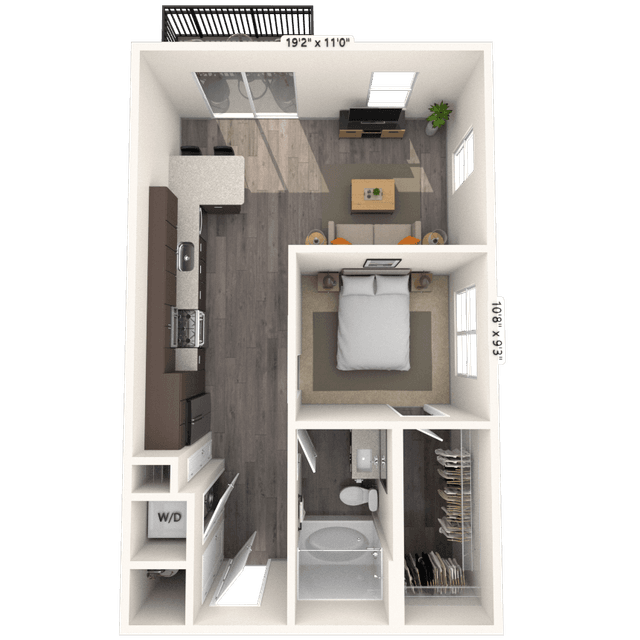 Floorplan image of unit 7201