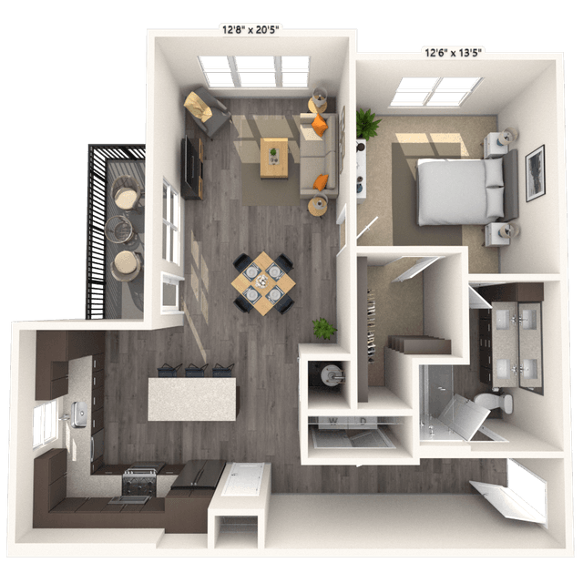 Floorplan image of unit 7214
