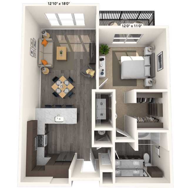 Floorplan image of unit 8404