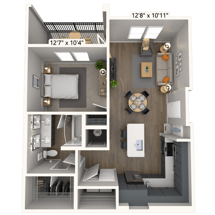 Floorplan image of unit 3202