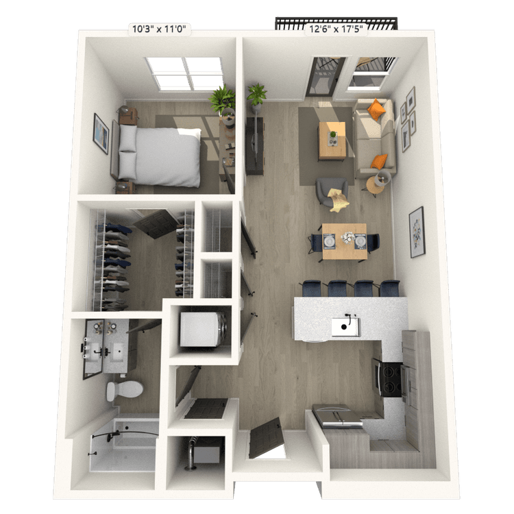 Floorplan image of unit 141