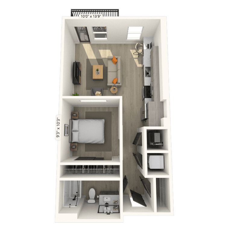 Floorplan image of unit 133
