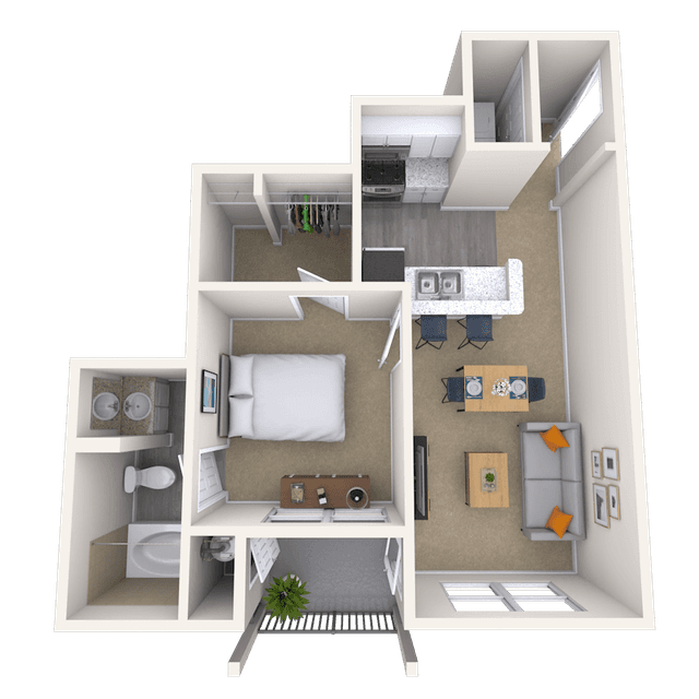 Floorplan image of unit 101