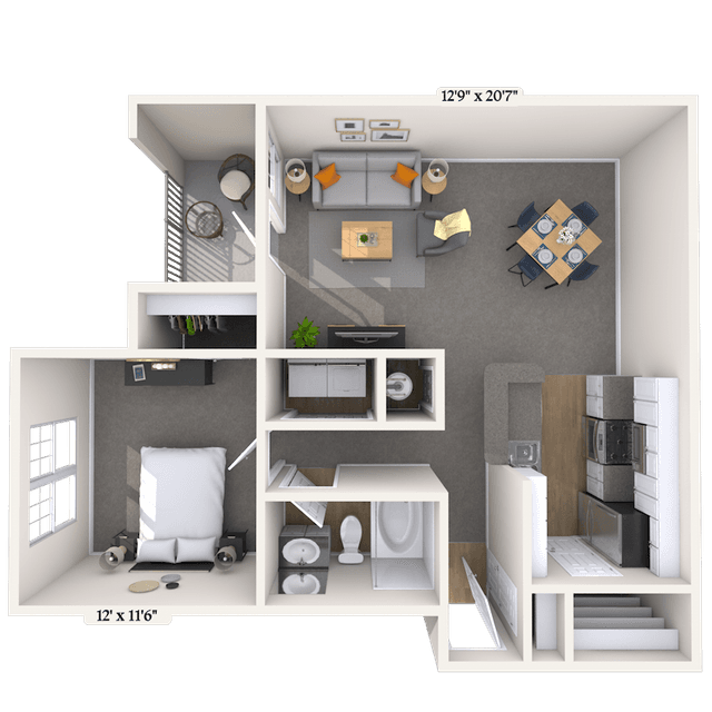 Floorplan image of unit 101021