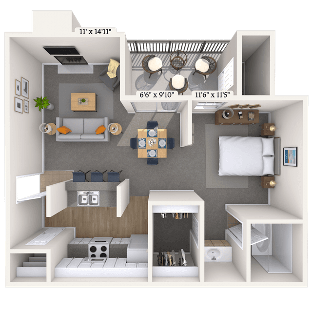Floorplan image of unit 011015