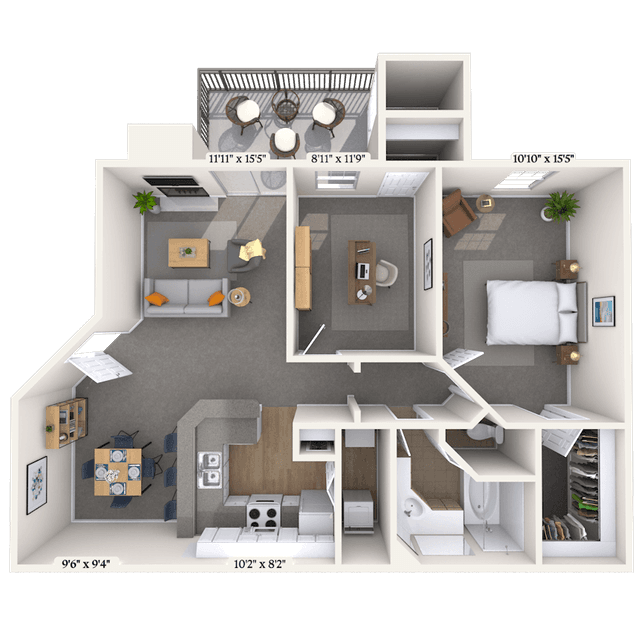 Floorplan image of unit 010525