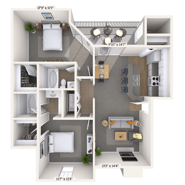 Floorplan image of unit 011913
