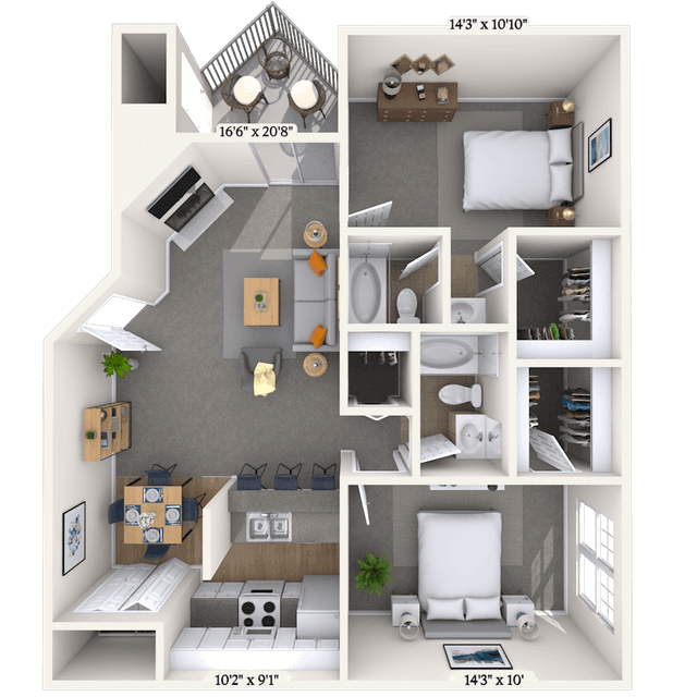 Floorplan image of unit 021923