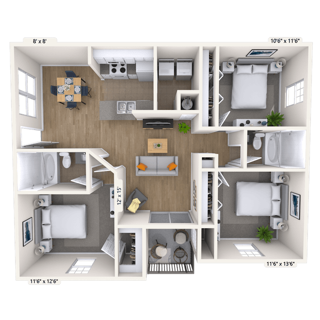 Floorplan image of unit 010601