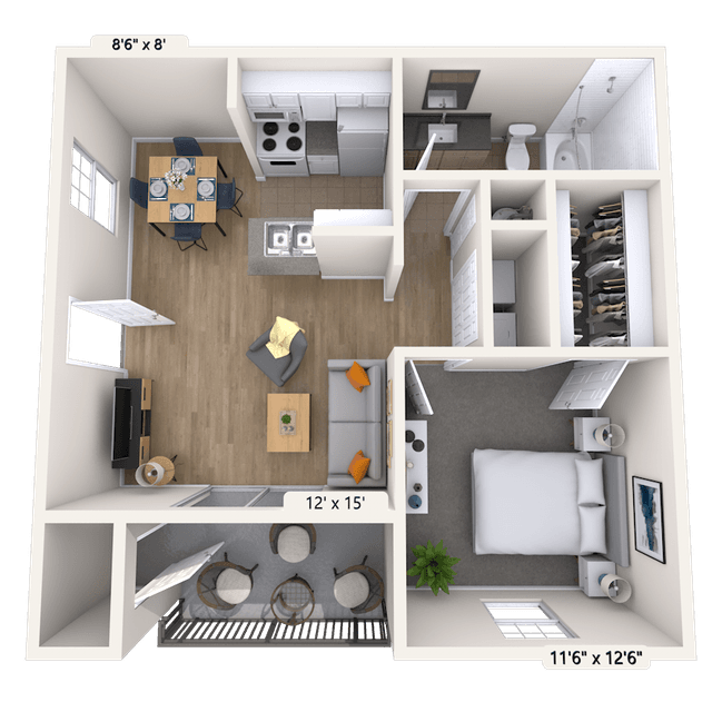 Floorplan image of unit 011319