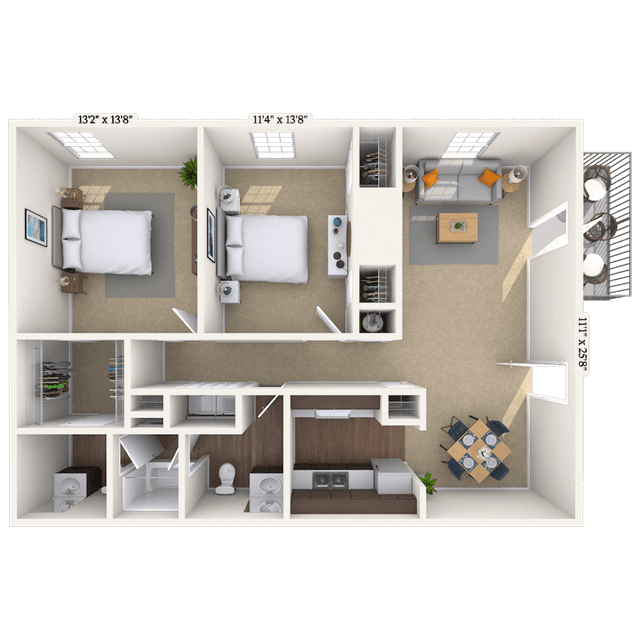Floorplan image of unit 121204