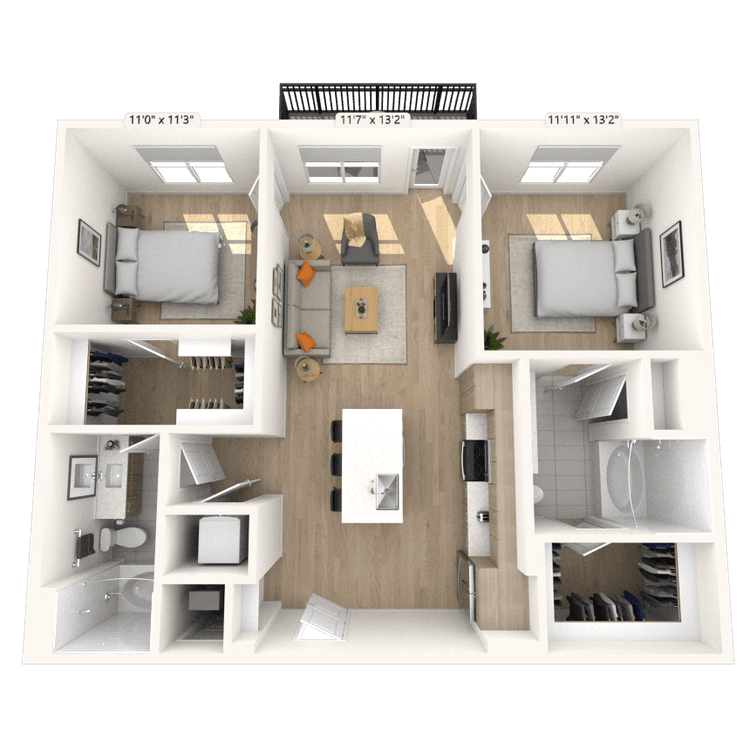 Floorplan image of unit 3029