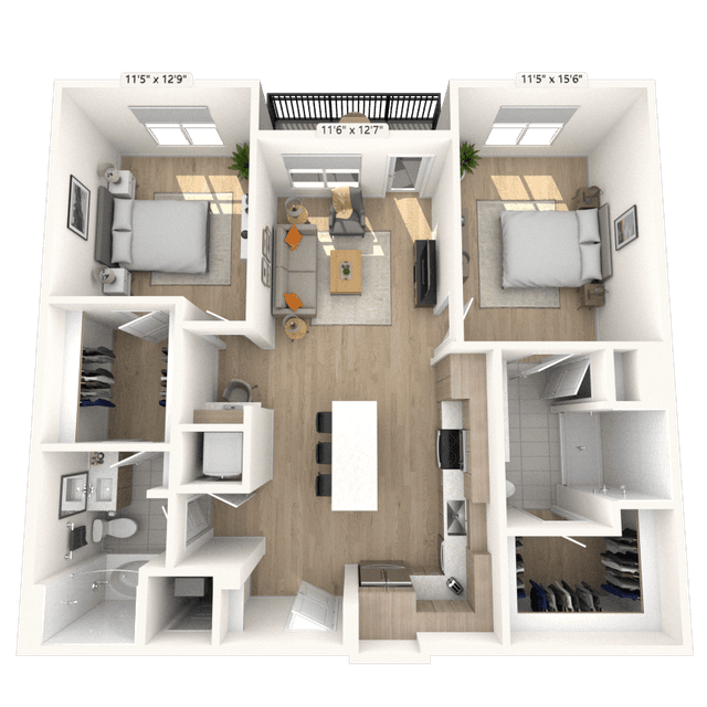 Floorplan image of unit 3254
