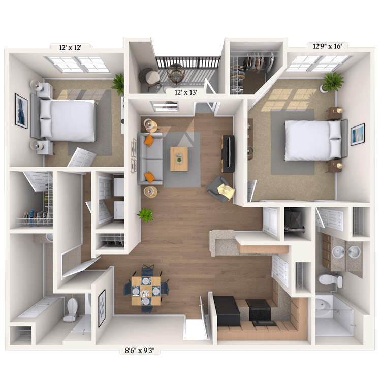 Floorplan image of unit 0303301