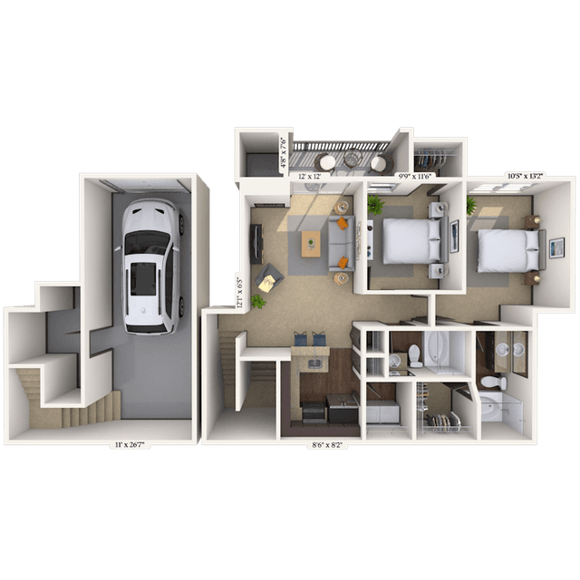 Floorplan image of unit 002029