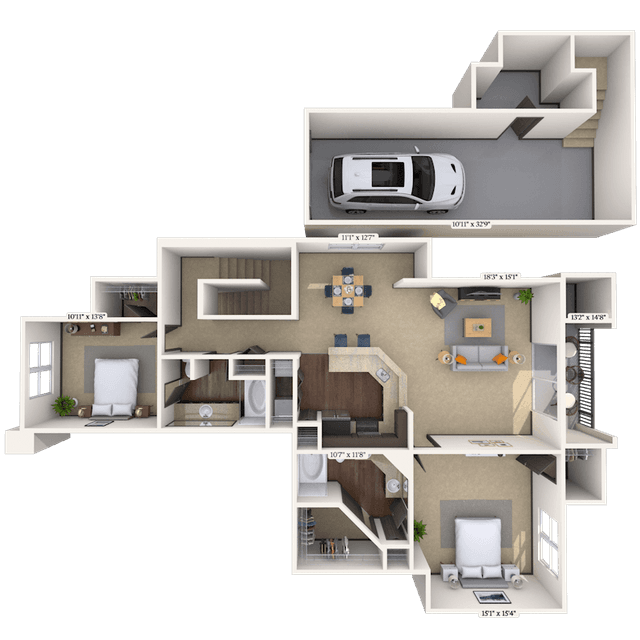 Floorplan image of unit 003128