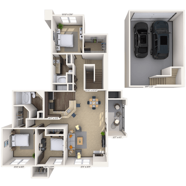 Floorplan image of unit 003034