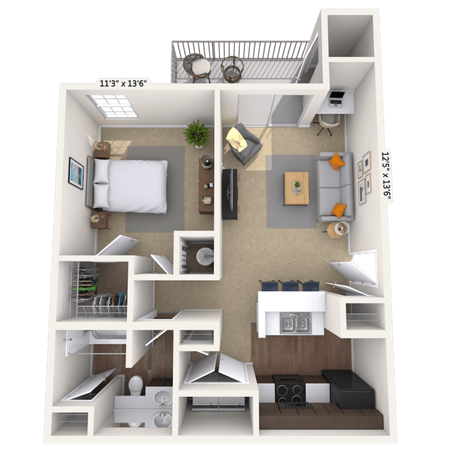 Floorplan image of unit 040413
