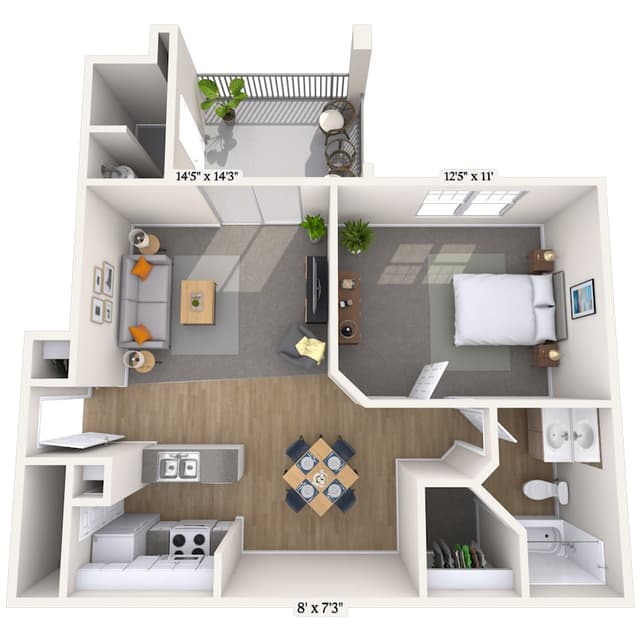 Floorplan image of unit 1177