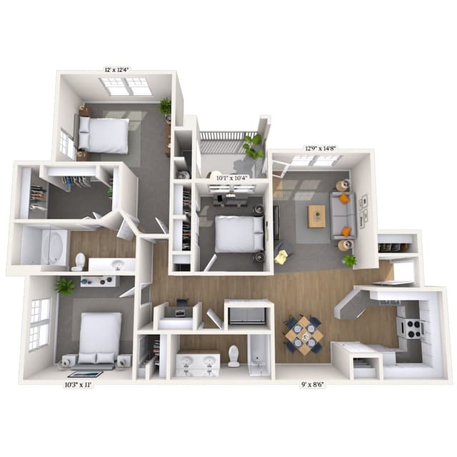 Floorplan image of unit 2150