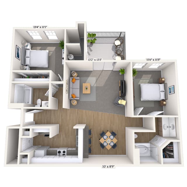 Floorplan image of unit 2159