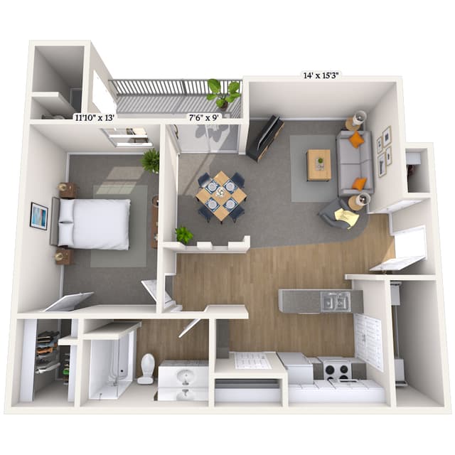 Floorplan image of unit 2169