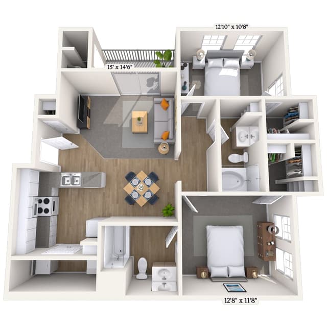 Floorplan image of unit 2171