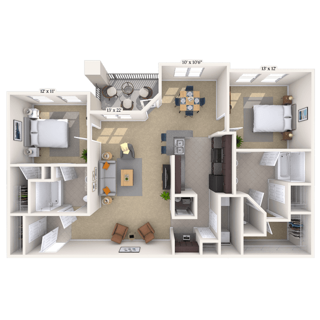 Floorplan image of unit 033104