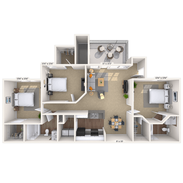 Floorplan image of unit 010115