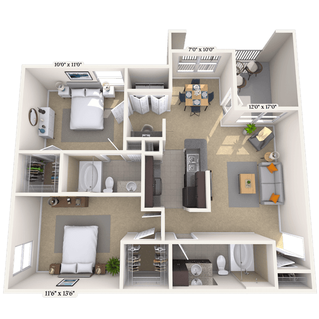 Floorplan image of unit 04429