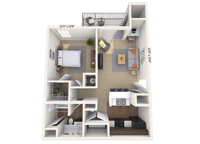 Floorplan image of unit 040413