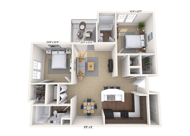 Floorplan image of unit 080837